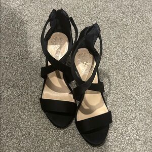 Vince Camuto Black Strappy Heels
